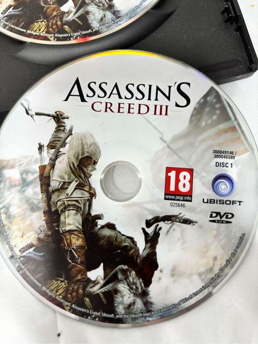PC DVD ROM Assassins Creed Two Games Revelations, Creed 3 both special editions two disks each
