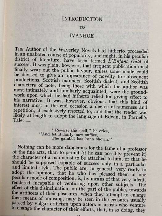 Ivanhoe by Sir Walter Scott, Rare 1st Edition 1933 London