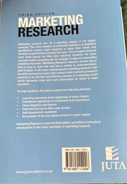 Marketing Research by Jan Wiid and Colin Diggines