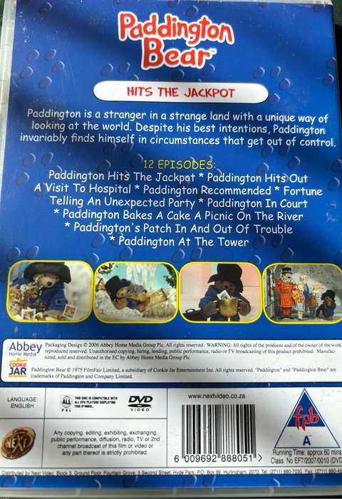 Paddington Bear 3 DVD Box Set Collectable Rare