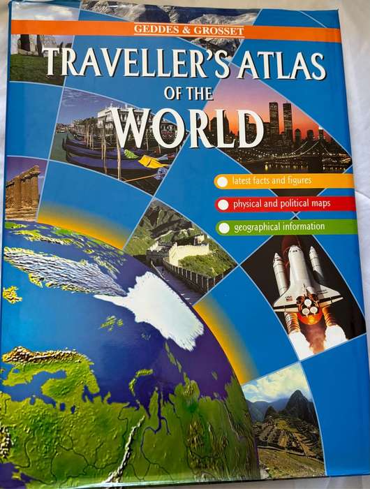 Travellers Atlas of the World by Geddes & Grosset 35cm x 26cm