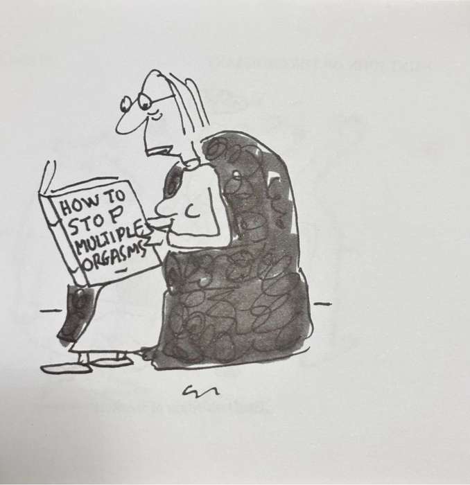 Waiting for Gateau Cartoons and Drawings by Gus Ferguson