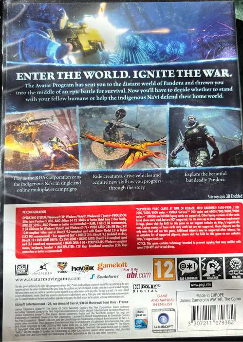 PC Games x 2, Need for Speed Most Wanted & Avatar