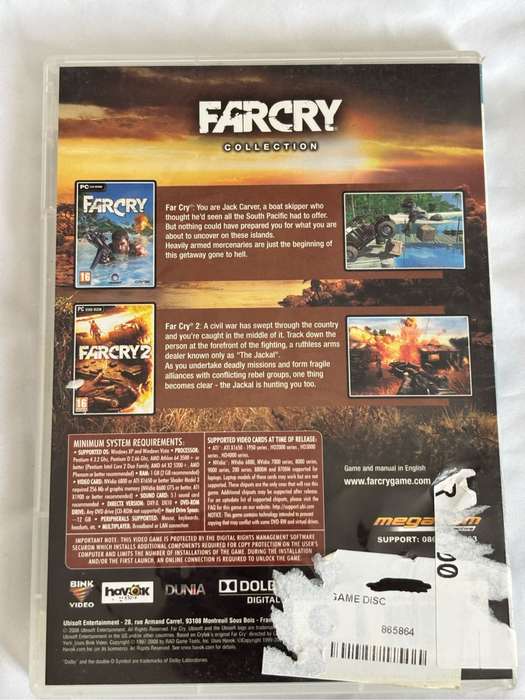 Far Cry PC Svd Rom 5 Discs Far Cry 2 Sealed,