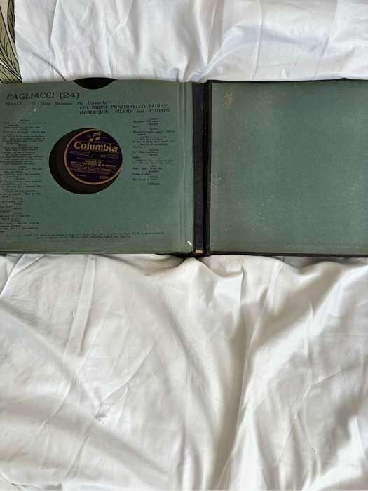 Opera in English Rare 1st Recording 1927 Pagliacci Durable Case