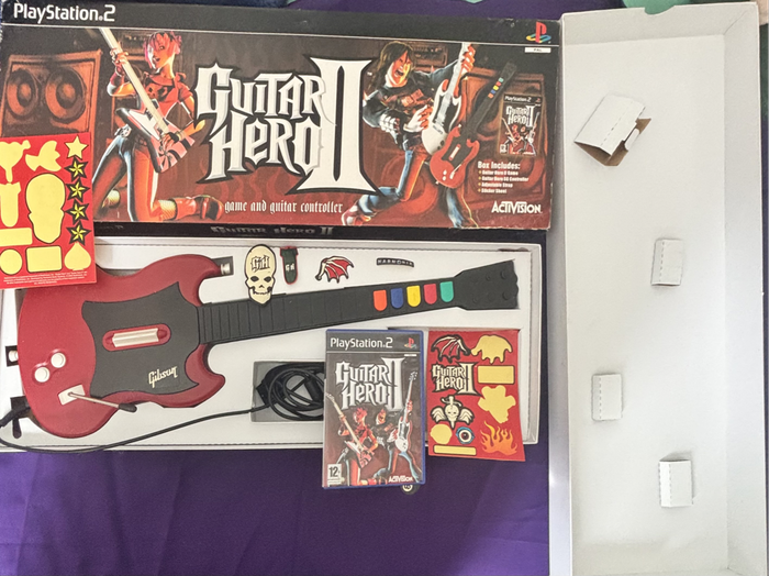 PlayStation 2 Guitar Hero 2 in Box Game and Guitar Controller