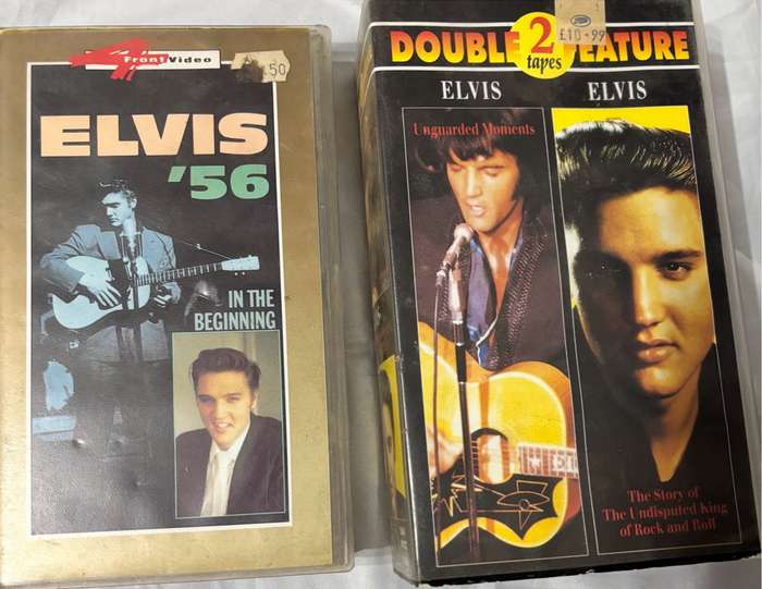 Elvis Presley VHS 1956 In the Beginning and Double Feature