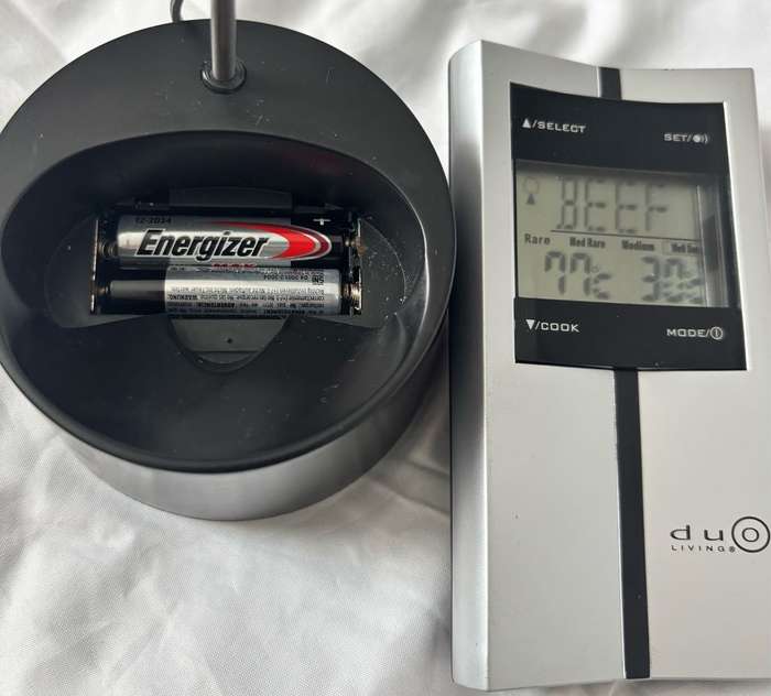 Roasting Thermometer Stainless Probe Mode, Cook, Set and Select