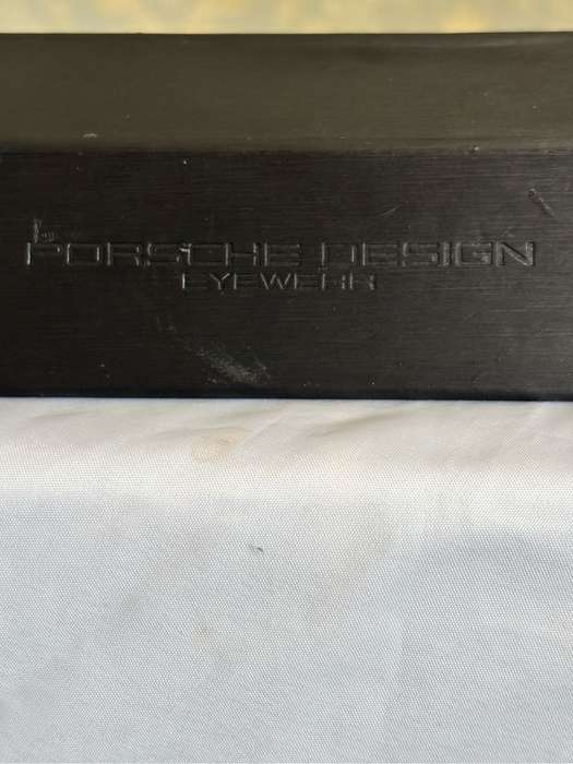 Porsche Design Sunglasses Eyeglasses Hard Case Box Gift Box Holder Only Black Leather Suede