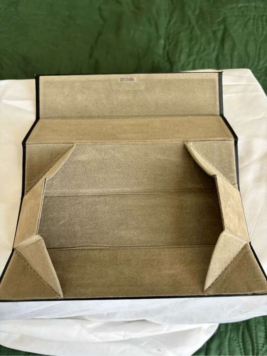 Porsche Design Sunglasses Eyeglasses Hard Case Box Gift Box Holder Only Black Leather Suede