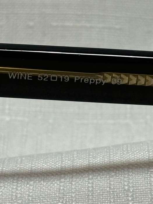 Preppy Eyeglass Frame Brown Plastic Wine 52[]19 140