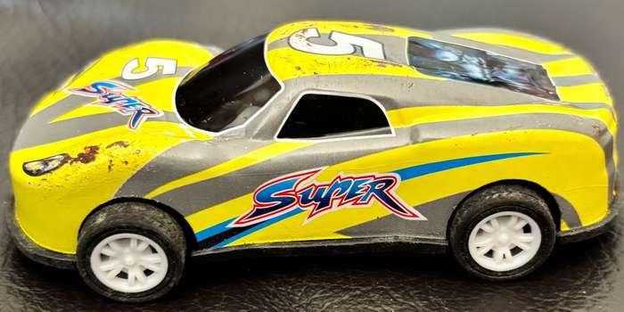Die-Cast Racing Cars Full Animal Skin x 3
