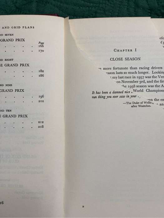 Champion Year Battle for Drivers World Title Mike Hawthorn 1959 signed