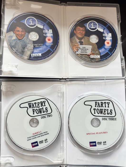 Television Series x2 Faulty Towers Complete & iQ 1st Series BBC
