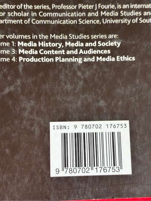 Media Studies Policy Management and  2nd Edition Volume 2, Pieter Fourie