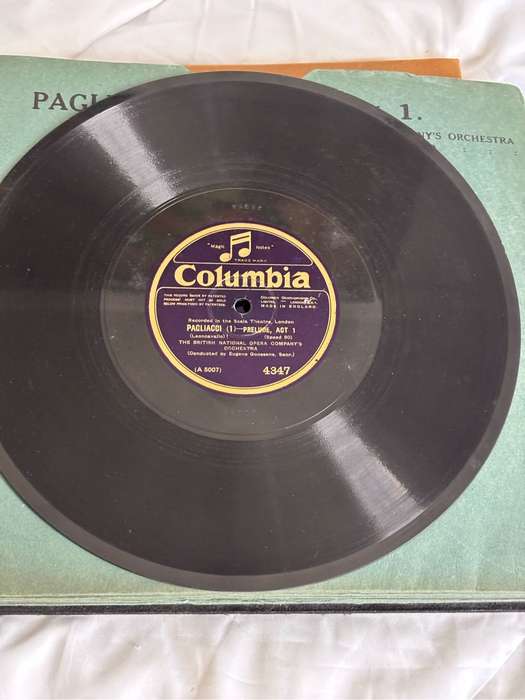 Opera in English Rare 1st Recording 1927 Pagliacci Durable Case