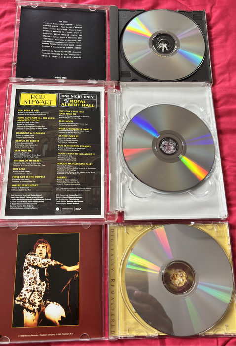 Rod Stewart Music DVD On Stage & 2 CDs Very Best of and Unplugged
