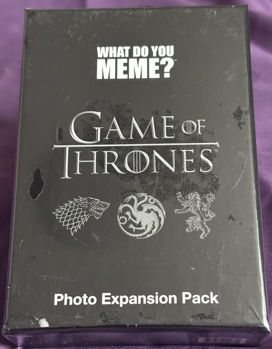 Game of Thrones Photo Expansion Pack What do you Meme? Core Game required medium size