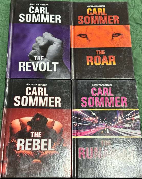 Carl Sommer x 4 Books Revolt, Runaway, Roar, Rebel 2009 1st Editions Hardcover