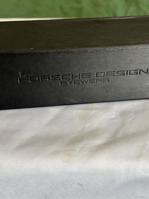 Porsche Design Sunglasses Eyeglasses Hard Case Box Gift Box Holder Only Black Leather Suede