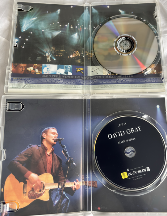 Music DVDs x 2 Mike Oldfield & David Gray Live