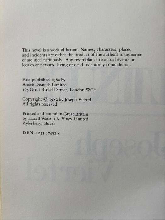 Life Lines by Joseph Viertel 1st Edition 1982 Hardcover Collectable