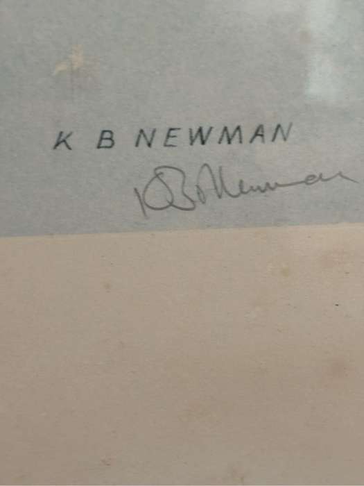 Kenneth Newman Photolithographic Print Two Eagles