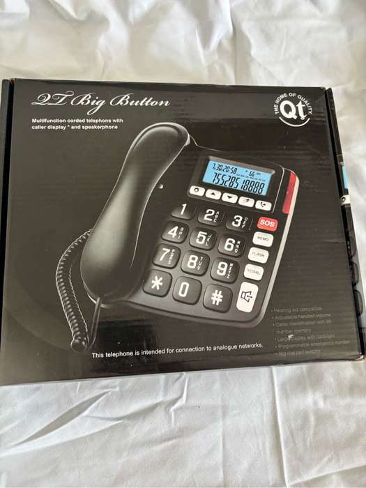 Senior Citizen Desktop Phone QT Big Button Base