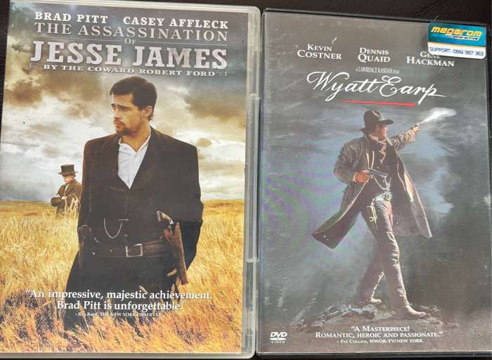 Western DVDs x 2 Wyatt Earp & The Assassination of Jesse James