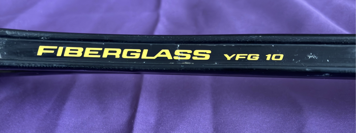 Tennis Racket Yamaha Fibreglass VFG 10 1970s with Leather Zip case