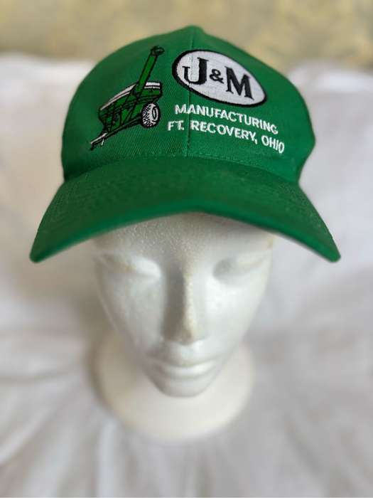 Snap Back Hat Green J&M Ohio Made in USA Hat