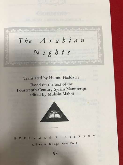 Arabian Nights Haddawy, Husain