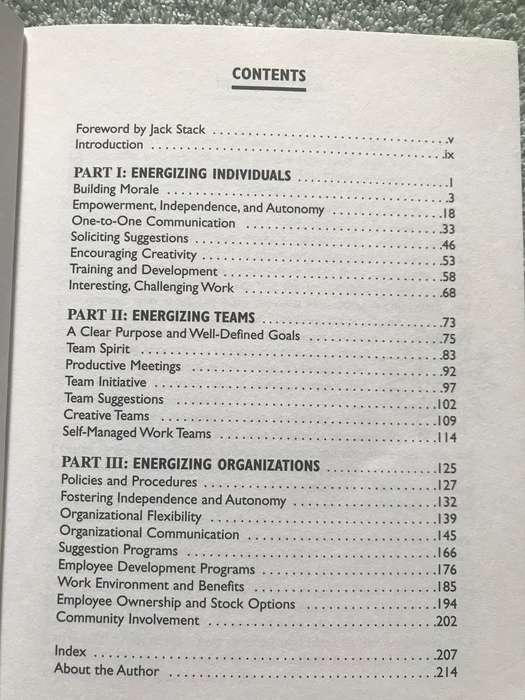 1001 Ways to Energize Employees by Nelson