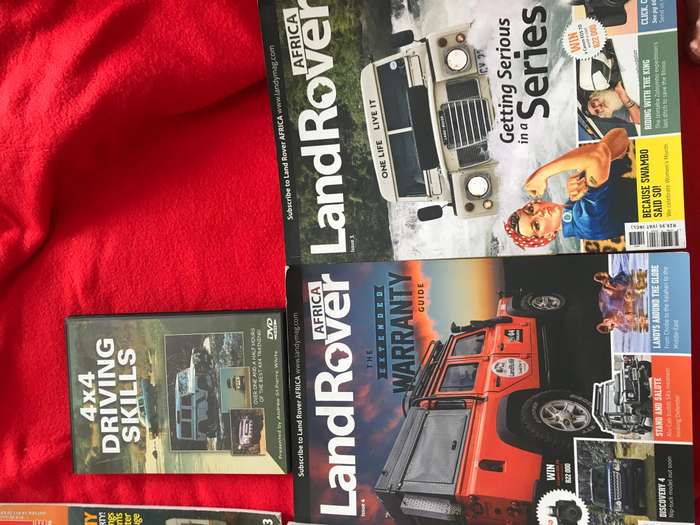 LandRover x4 and Caravan x 2 magazines and Added DVD