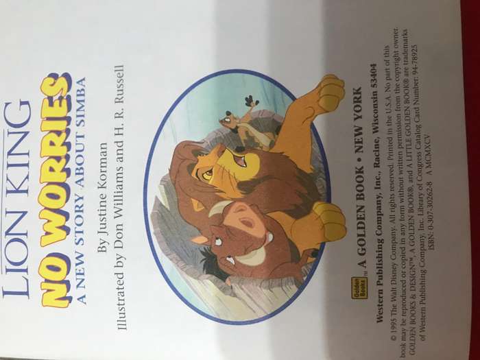 Walt Disney a Little Golden Book x 4