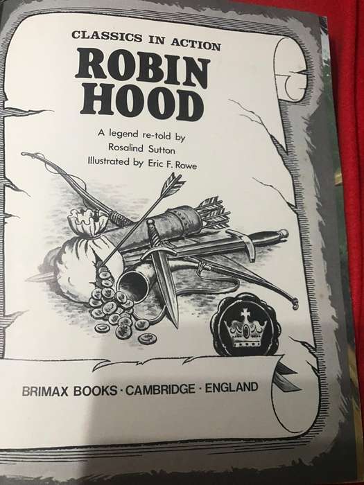 Robin Hood | by Rosalind Sutton, 1979 Brimax hardcover, rare | Illustrated childrens fairy tale pic