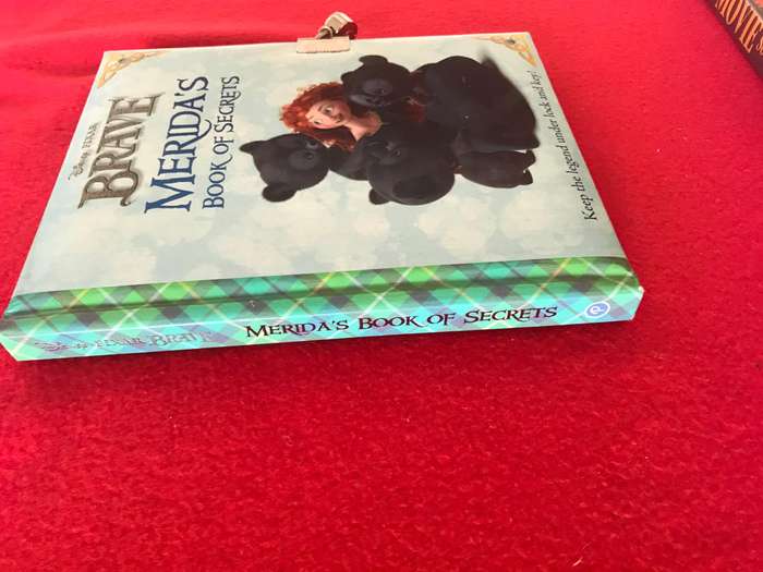 Meridas Book of Secrets, Disney Pixar, Brave metal heart padlock, key in envelope, beautiful journal