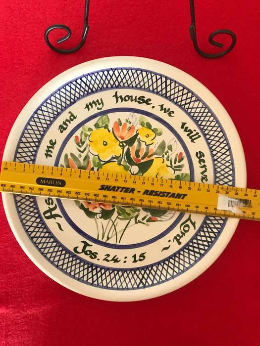 Christian Plate with Bible Scripture