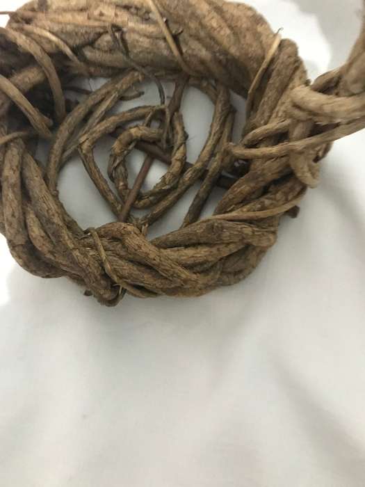 RUSTIC WOVEN TWIG WOOD BASKET