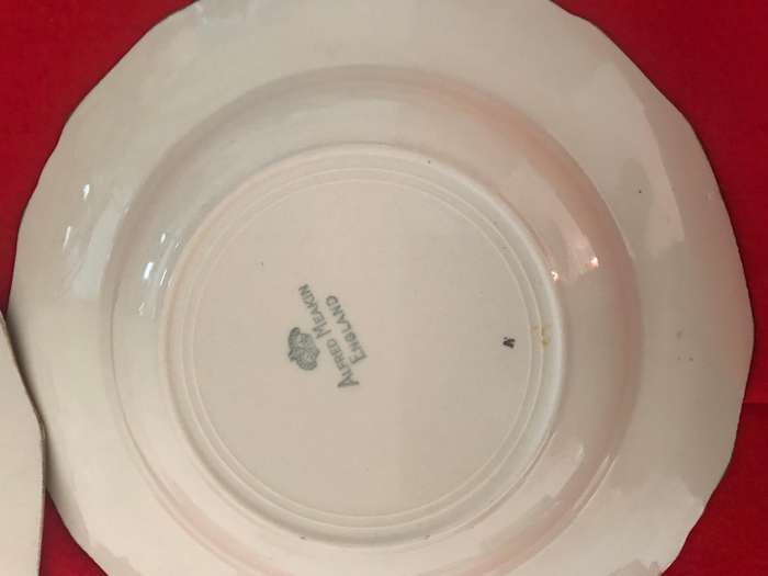 ALFRED MEAKIN 1930 Marigold Densby berry soup bowl gold border x 8