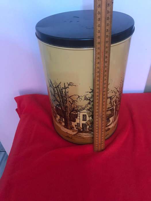 Huge Vintage Storage Tin 33 cm long