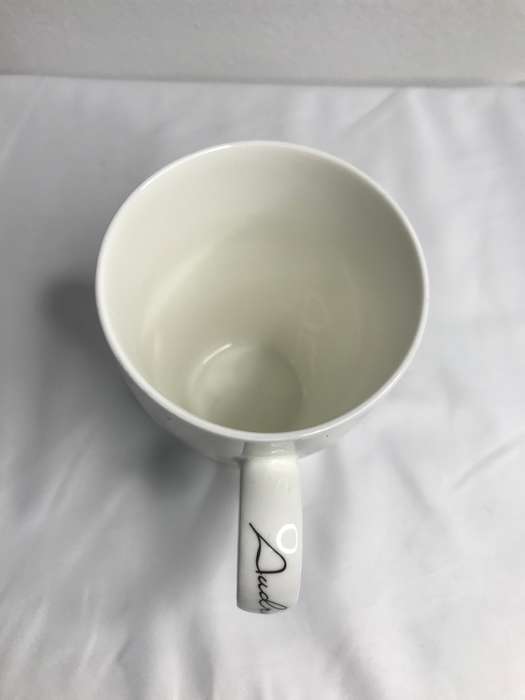 Audrey Hepburn Coffee Cup Photo and Signed Name Inscription Breakfast at Tiffanys
