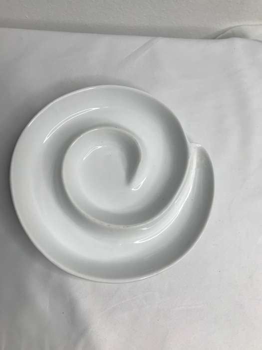 Serving Dish Swirl Spiral White Porcelain Appetizer Dip Woolworths brand