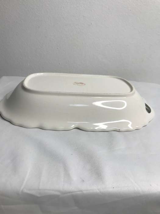 Serving Bowl Chelsea Fine Ceramic Rectangular Serving Dish pink floral Kakuzyu Japan