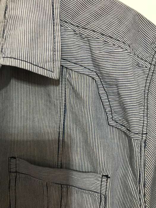 Stone Habour shirt 2 XL short sleeve blue stripe