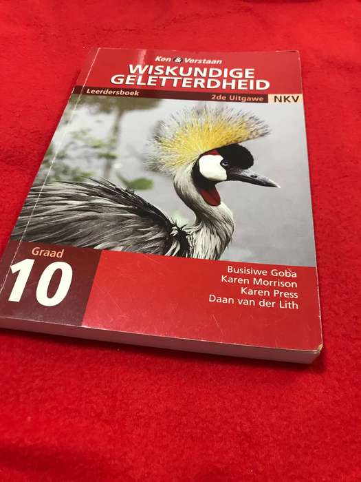 Graad 10  Wiskundige Geletterdheid Ken & Verstaan 2de uitgawe NKV