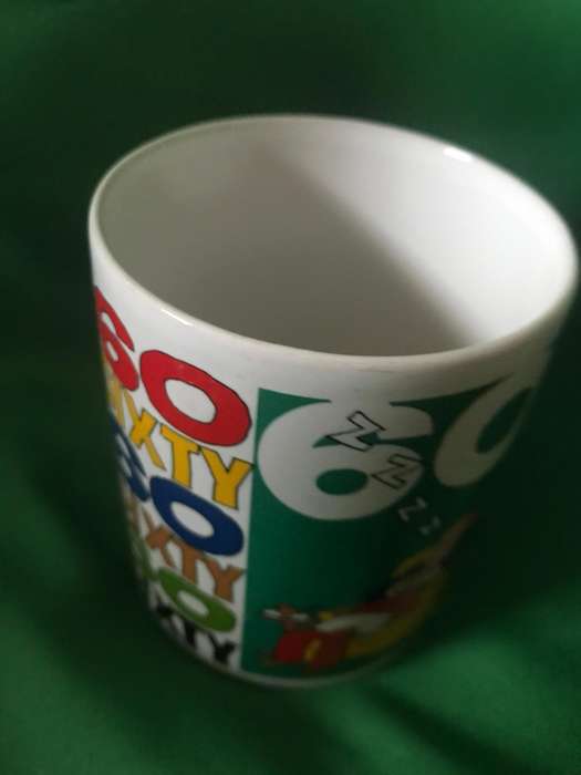 Happy 60th birthday  mug and glass
