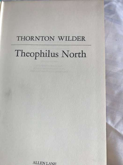 Thornton Wilder Theophilus North hardcover