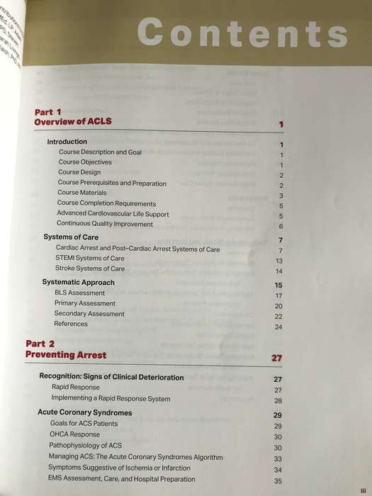 ACLS Advance Cardiovascular  Life Support Provider Manual American Heart Association