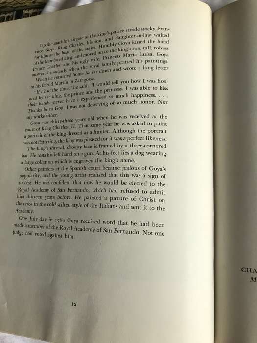 GOYA a Biography by Elizabeth Ripley